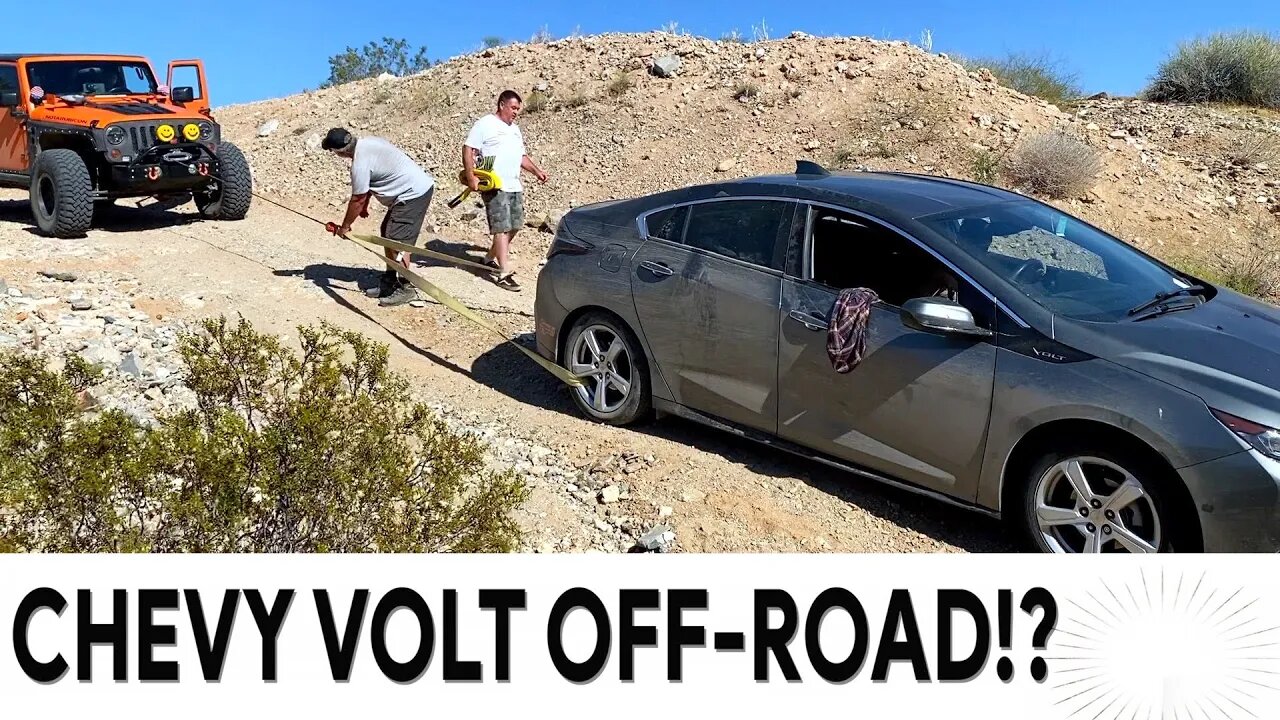 Chevy Volt Off Road Recovery! Black Eagle Mine Road, Joshua Tree National Park