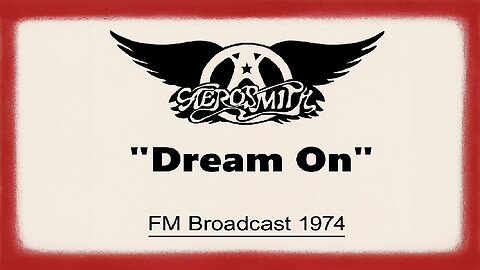 Aerosmith - Dream On (Live in Detroit 1974) FM Broadcast