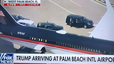 President Trump on his way to NYC