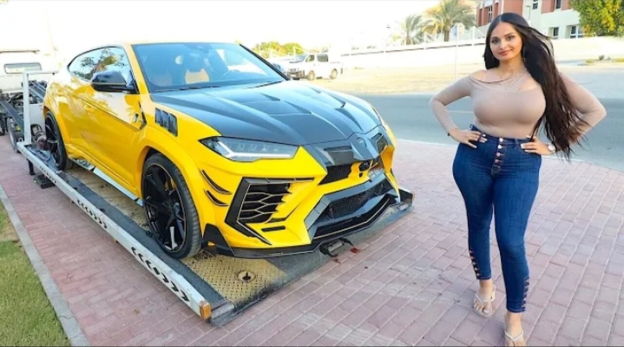 HIS NEW CAR ARRIVED