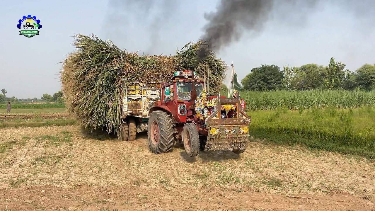 Fully Loaded Trailer Stuck Rescue with Belarus and Ford Tractors