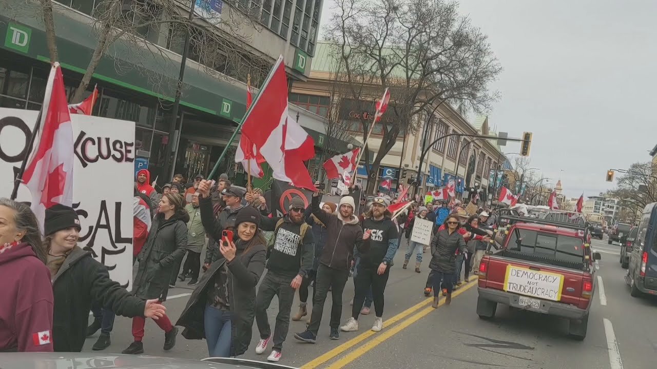 Victoria BC Freedom Convoy Protest - Ottawa Freedom Convoy