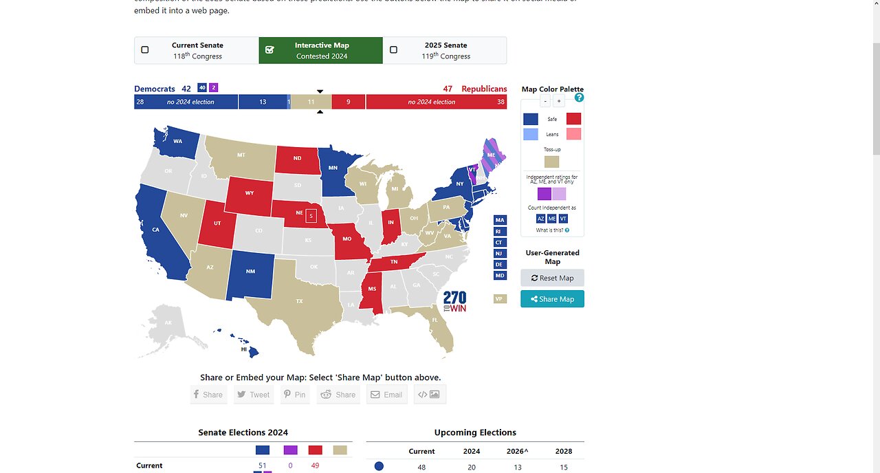 2024 Senate elections prediction