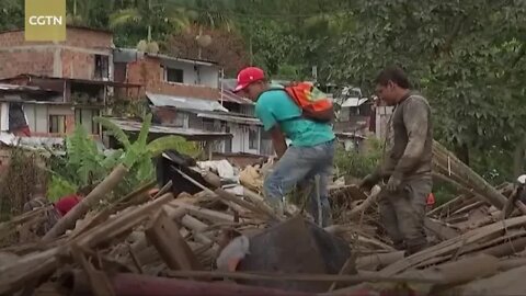 At least 14 dead in Colombian landslide following heavy rain