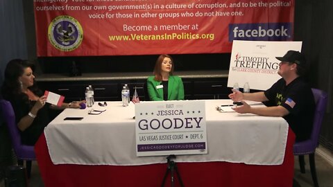 Jessica Goodey candidate 4 Las Vegas Justice of the Peace Depart. 6 on Veterans In Politics talk