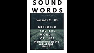 Sound Words, Meditations on the Ark of God, Part 5