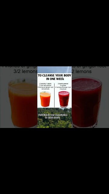 Drink to cleanse your body in one week | Things to drink to detox your body | Body cleanse #Shorts