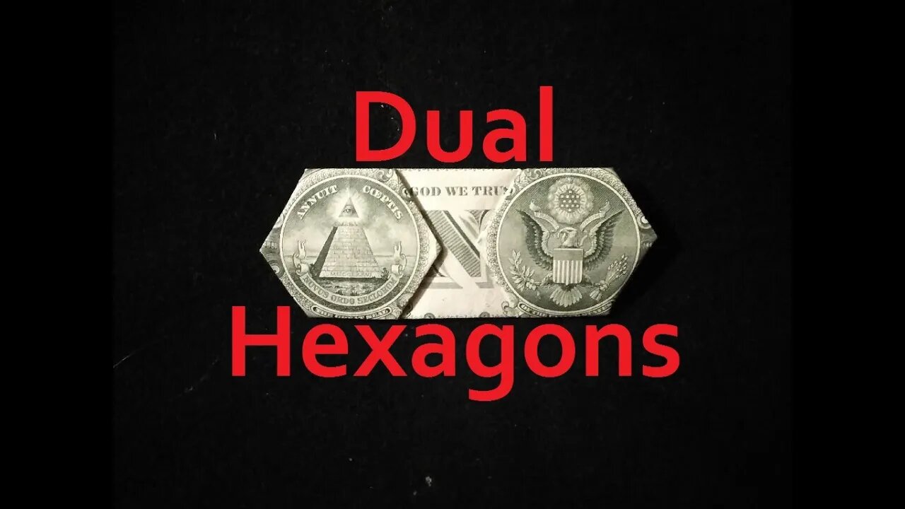 Origami Dual Hexagons | $1 | Money Origami | Paper Origami | My POV Folding | Dollar Design © #DrPhu