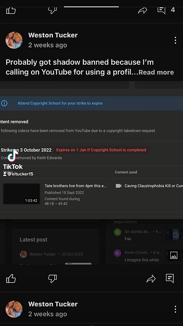 #AndrewTate i need your help ! youtube is trying to