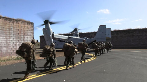 B-Roll: MRF-D secures Lakeside Airpark during Talisman Sabre 23