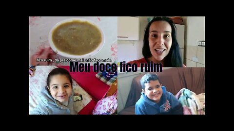 Fiz doce de batata doce fico muito ruim - Voltei a estudar depois de 14 anos