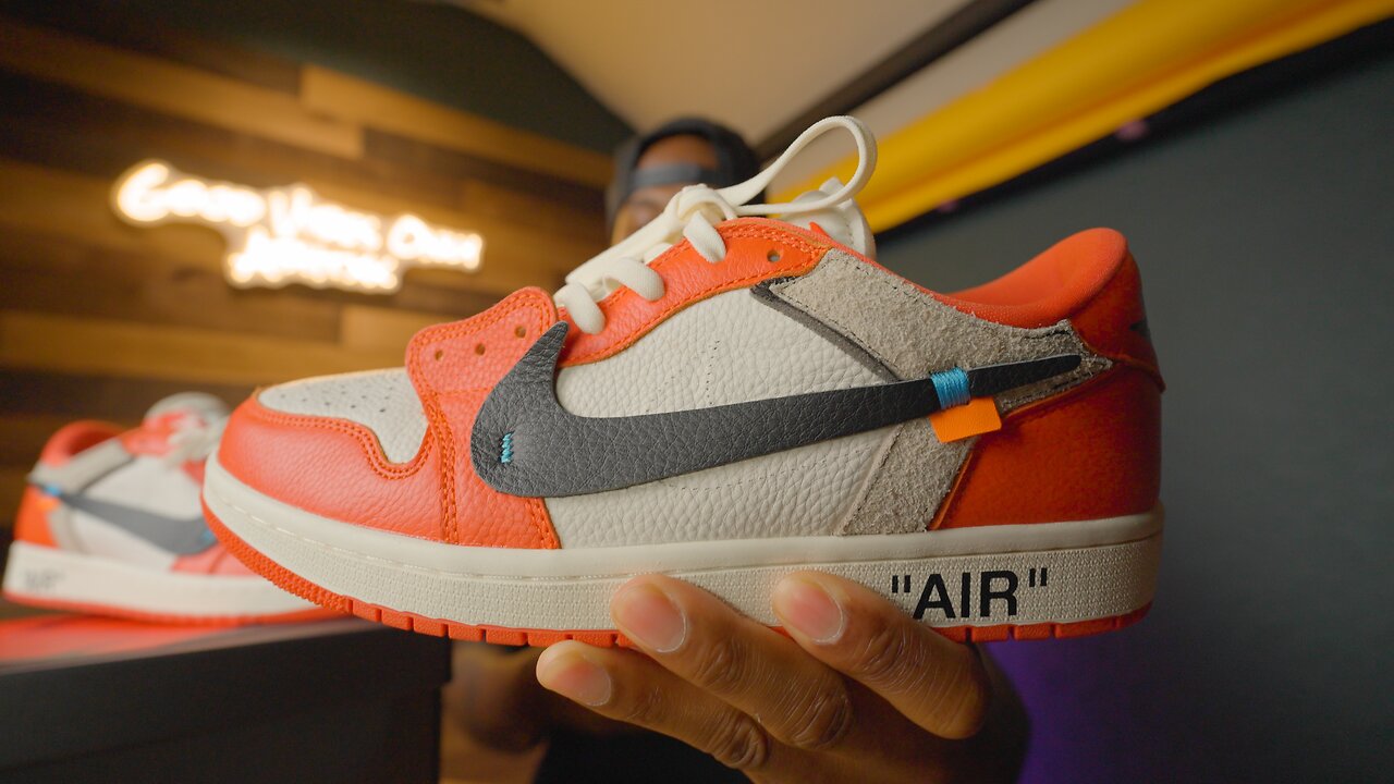 Custom Off-White Air Jordan 1 Low Starfish/SBB