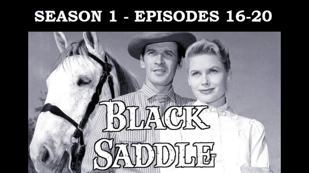 BLACK SADDLE Gunfighter Clay Culhane Turns to Being a Lawyer, Season 1, Eps 16-20 WESTERN TV SERIES