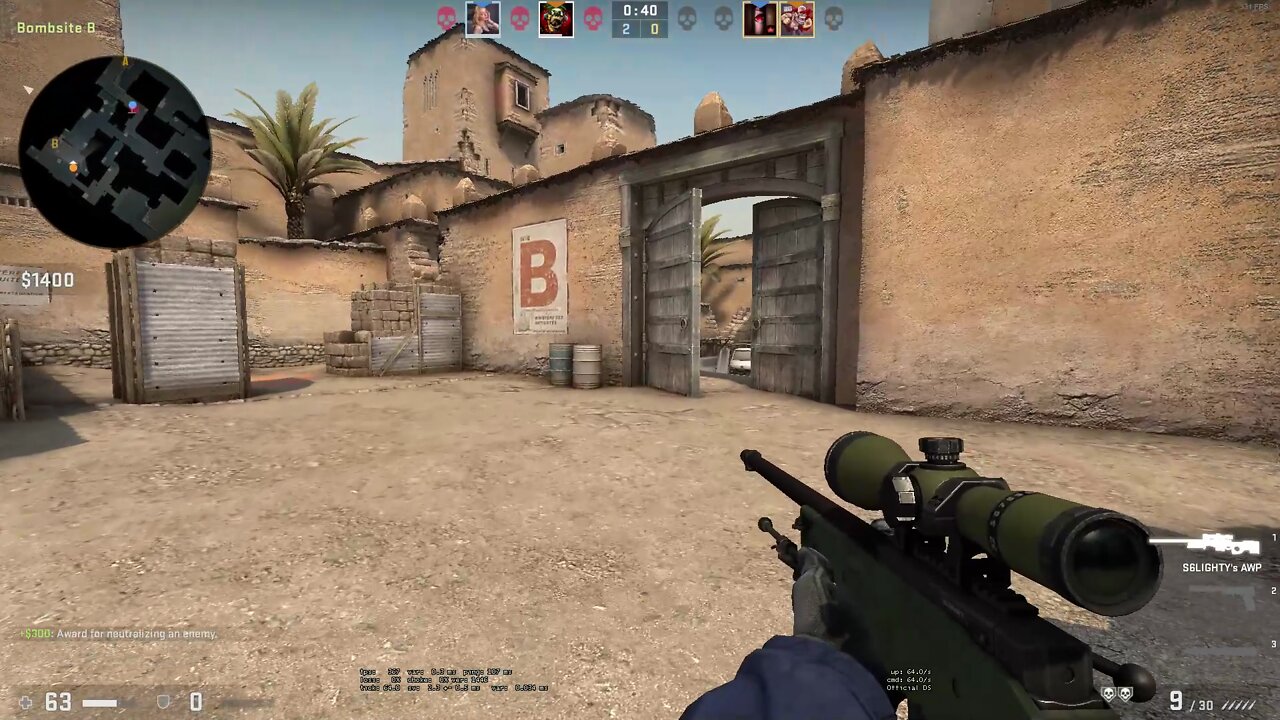 CSGO Funny Time AWP Double Kill