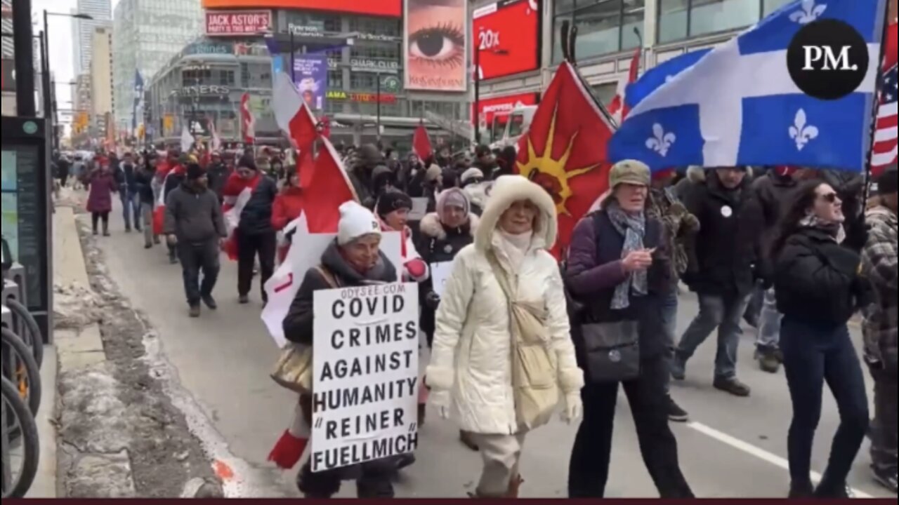 TORONTO ONTARIO CANADA MARCHES AGAINST TRUDEAU’S COVID MANDATES