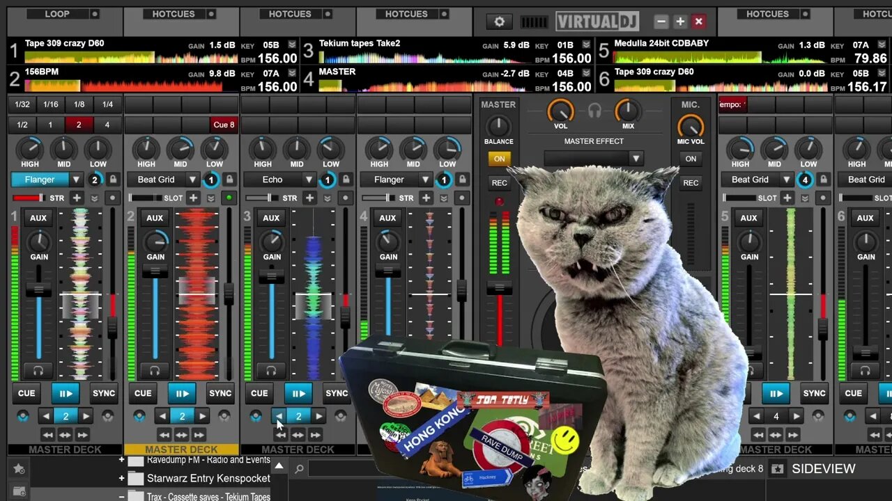 Live REMIX SESSION - Part 3 - Techno HARDWARE VS V-DJ With DUKE