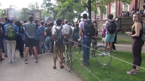 Harvard Yard DACA Protest short clip 9 7 17