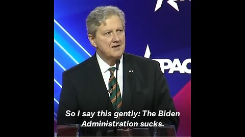 Sen. John Kennedy Says Joe Biden Is 'Spectacularly Awful' In CPAC Speech 1 min