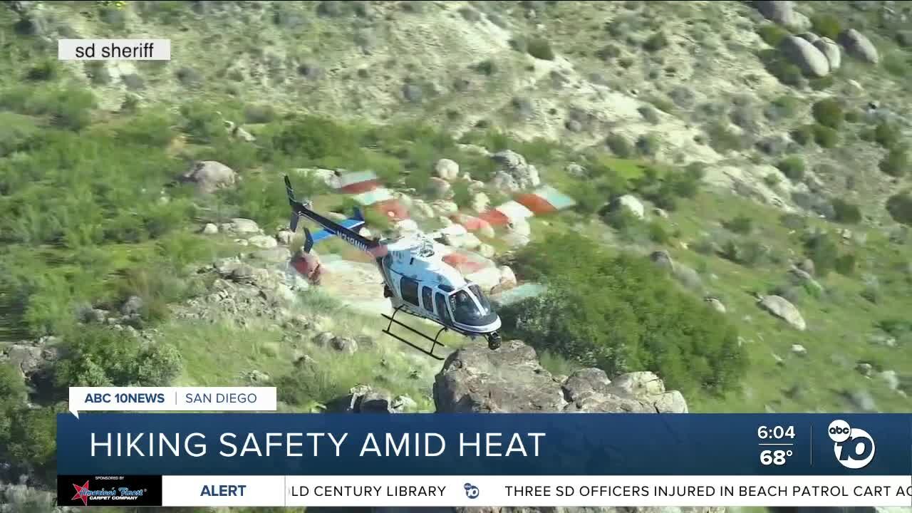 Safety tips for hikers during high heat conditions