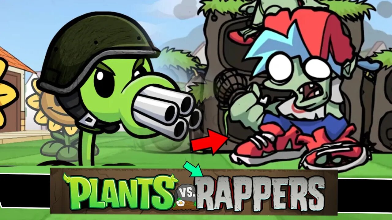 PLANTS vs ZOMBIES virou RAP | VS Plants vs. Rappers #shorts