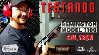 Testando a espingarda Remington Model 1100