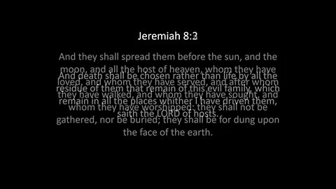 Jeremiah Chapter 8