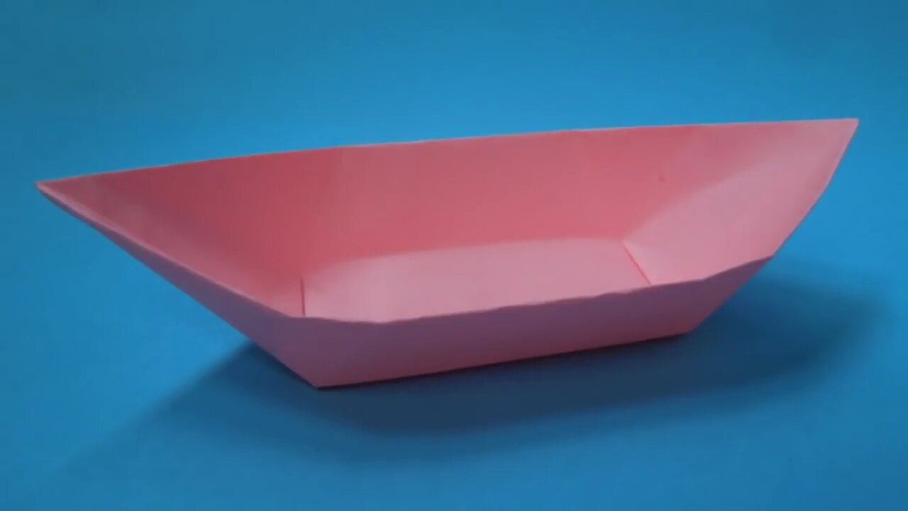 How to make a boat out of paper. Origami boat