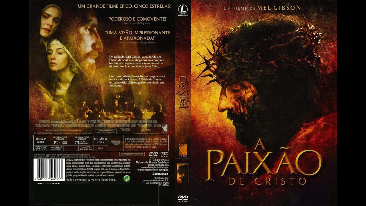 A PAIXÃO DE CRISTO TRAILER (DIREÇÃO MEL GIBSON)