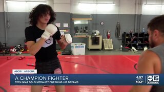 Valley teen MMA gold medalist pursuing his dreams