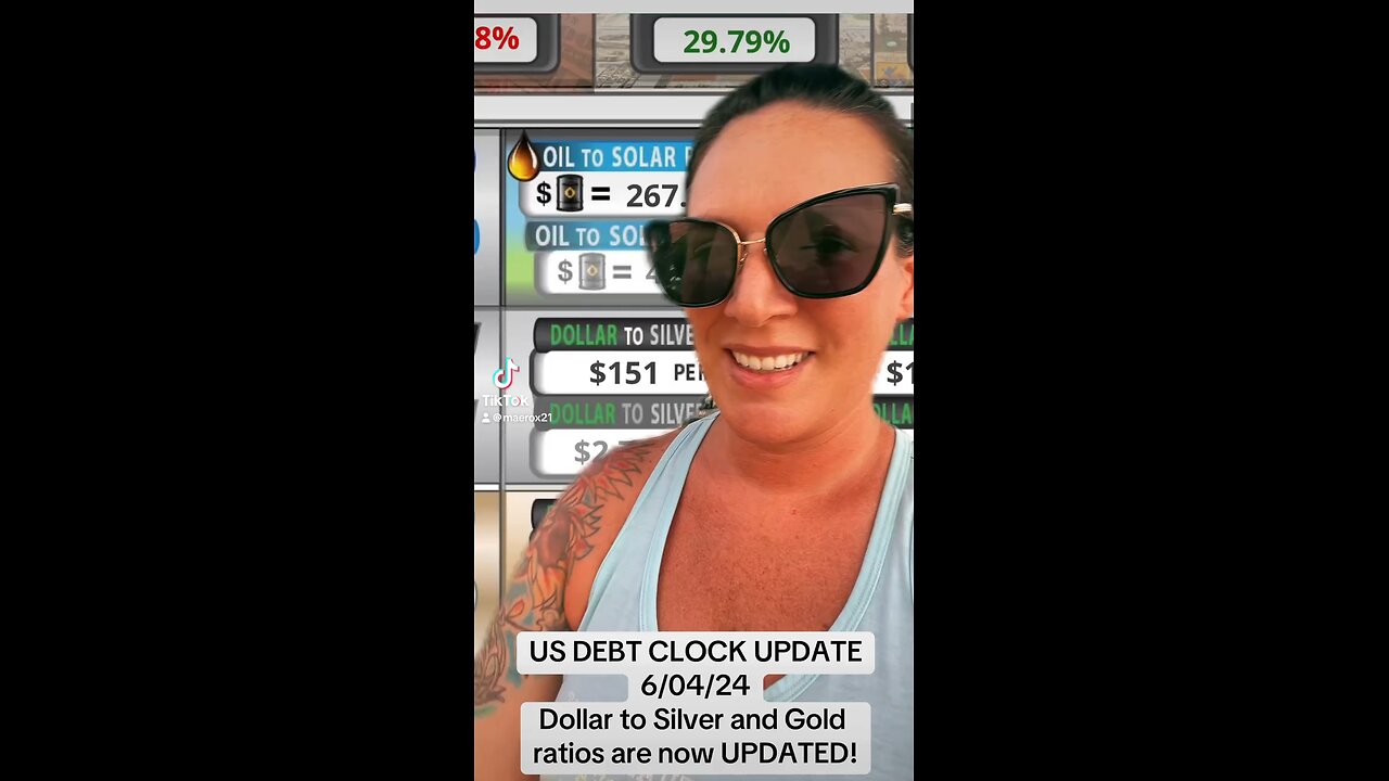 US DEBT CLOCK UPDATE - 6/04/24 💥Dollar to Silver & Gold Ratios NOW have been updated with VALUES