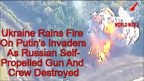 Ukraine Rains Fire On Putin's Invaders As Russian Self-Propelled Gun And Crew Destroyed- World War 3