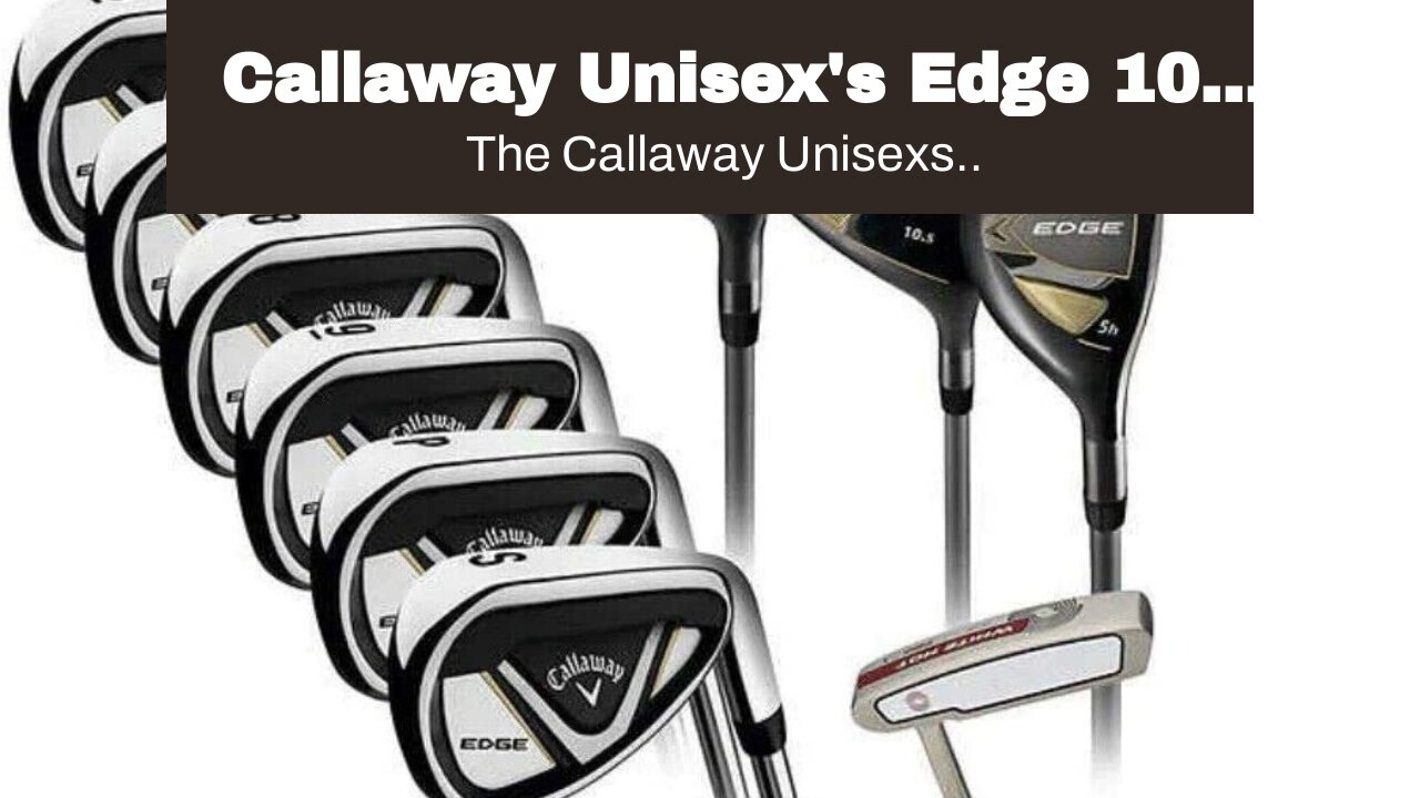 Callaway Unisex's Edge 10 Piece Golf Set-Right Handed, 10525 cm