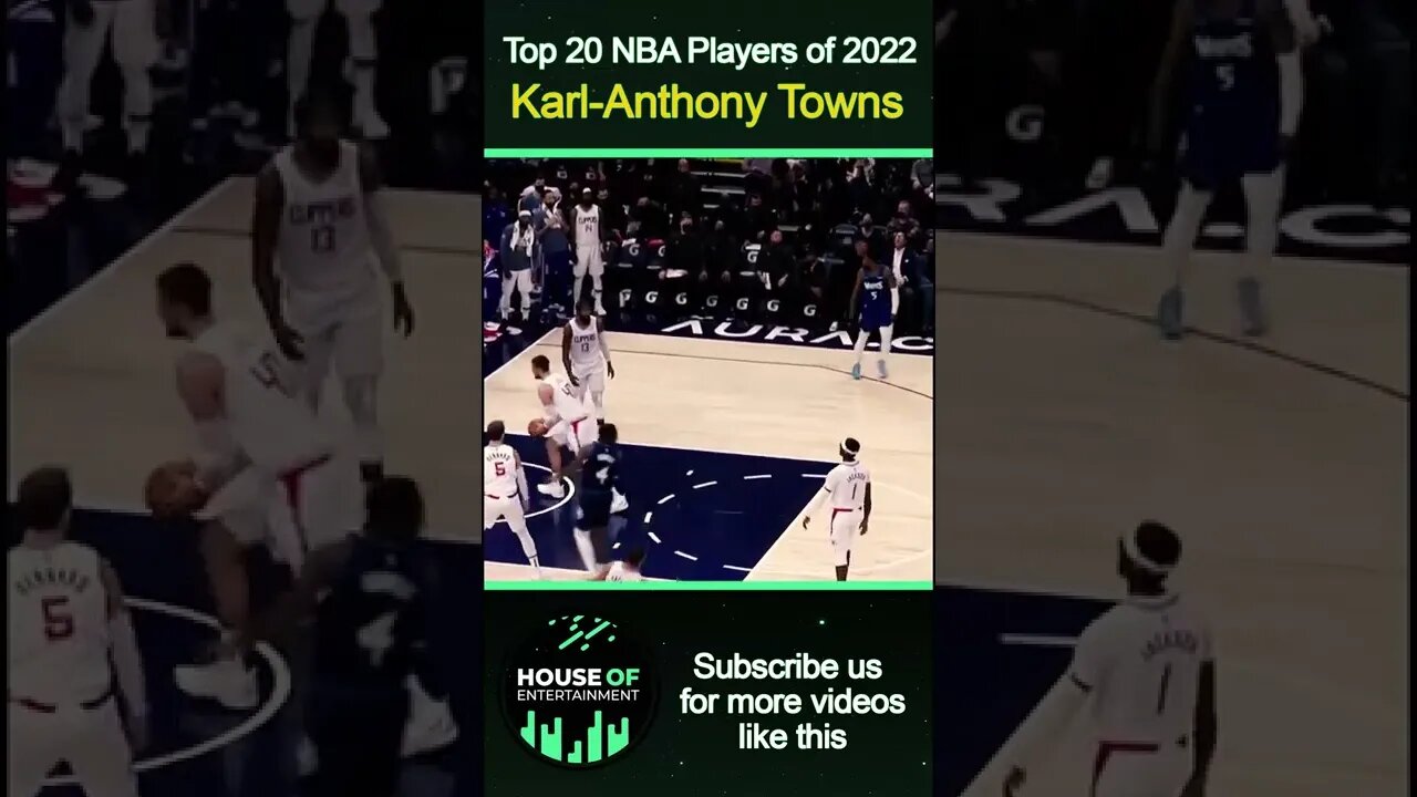 Towns' offensive versatility drives as a top NBA Player in 2022 | Top NBA Players #Shorts