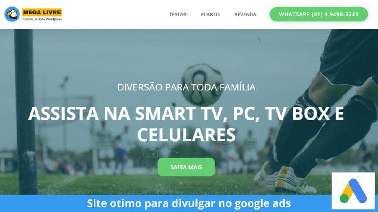 Site Para Revender Iptv Pelo Google Ads | FexIPTV