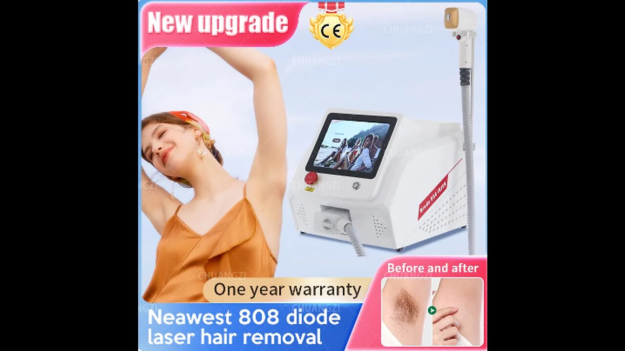 808 Diode Laser effective Hair Removal machine