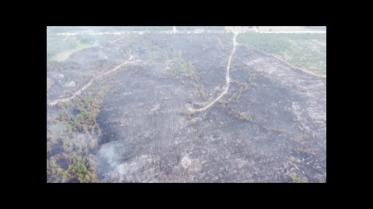 Drone Footage Bemidji Wildfire Aftermath 7/14/2021