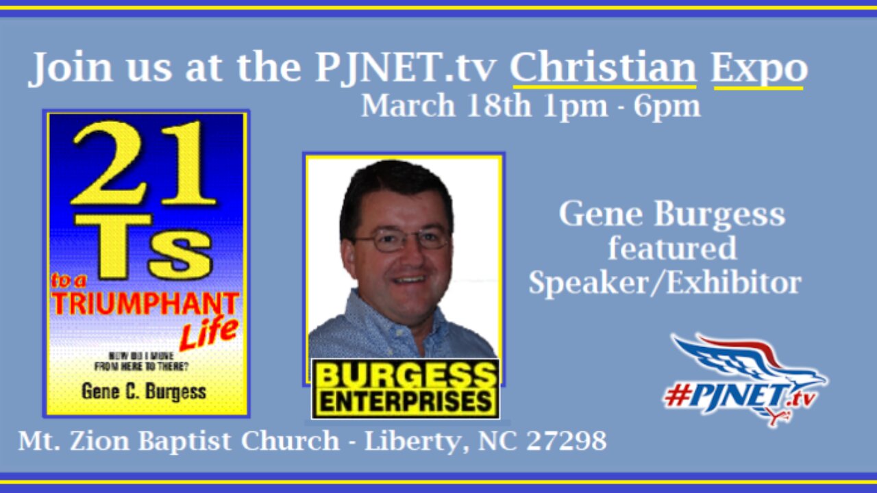 PJNET Christian Expo - Liberty NC - Gene Burgess