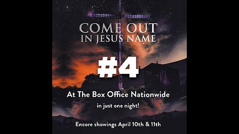 "Come Out In Jesus Name" #4 in only 1 night. Encore coming.