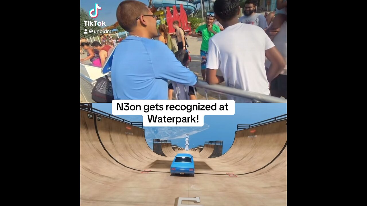 N3on gets recognized at waterpark