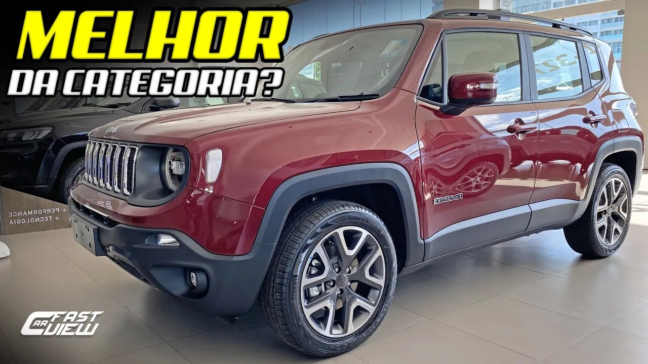 JEEP RENEGADE LONGITUDE 1.8 FLEX 2021! DETALHES DA VERSÃO INTERMEDIÁRIA DO SUV - Fast Car View