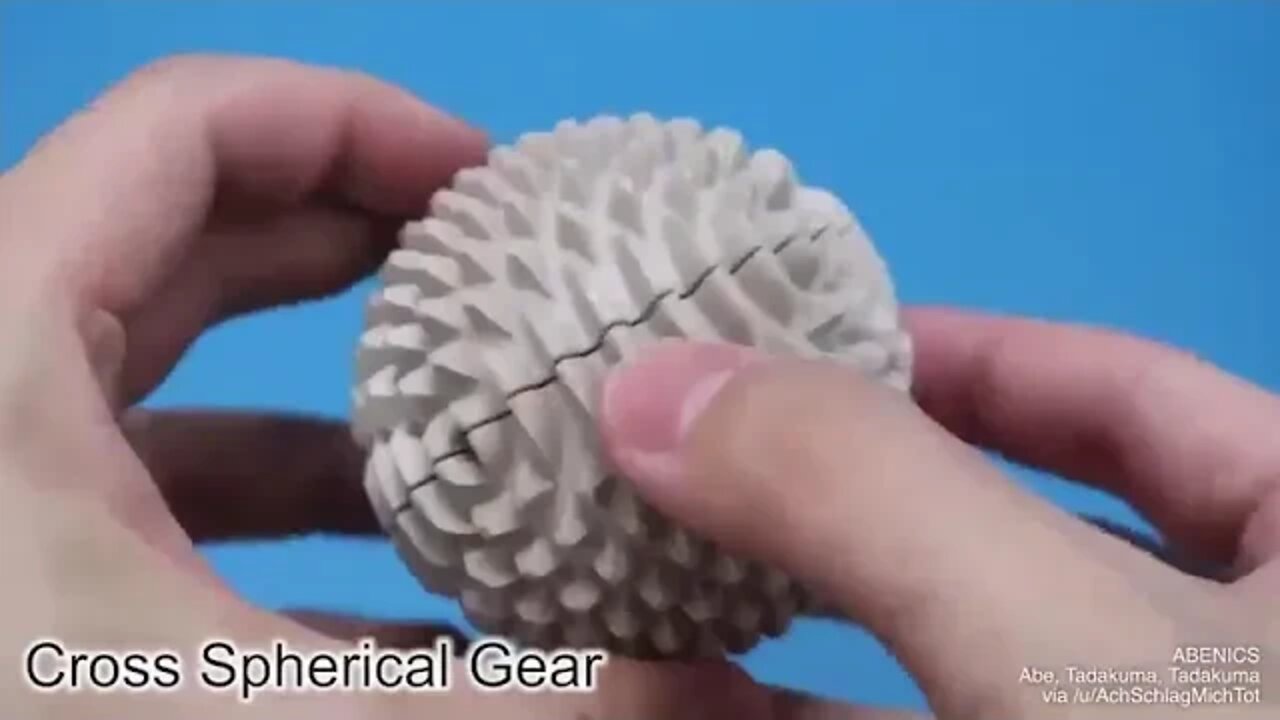 innovative 3D gear invented by three Japanese researchers it gives a potential for many applications