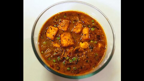 Delicious Paneer Masala with Peas