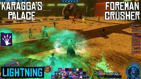 SWTOR Lightning Sorcerer | PVE | Karagga's Palace | Foreman Crusher | Group Finder | 1080p / 60fps