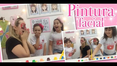 DESAFIO PINTURA FACIAL - Ladybug e Peppa Pig / Face Painting Challenge - Ladybug and Peppa Pig