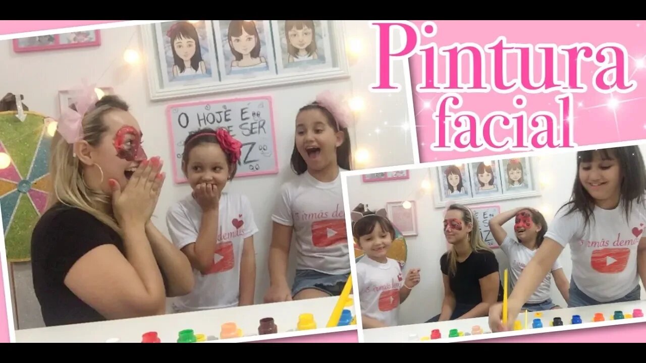 DESAFIO PINTURA FACIAL - Ladybug e Peppa Pig / Face Painting Challenge - Ladybug and Peppa Pig