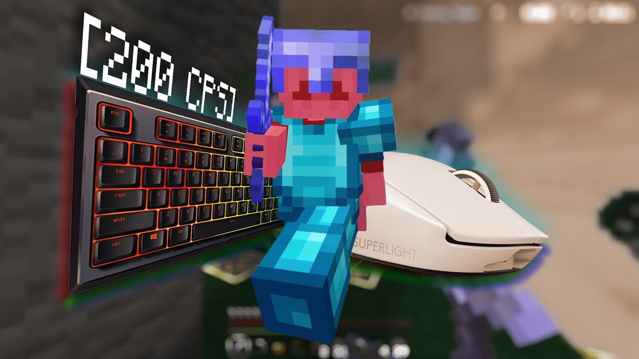 Keyboard and Mouse Sounds — Hive Skywars (Minecraft Bedrock ASMR)