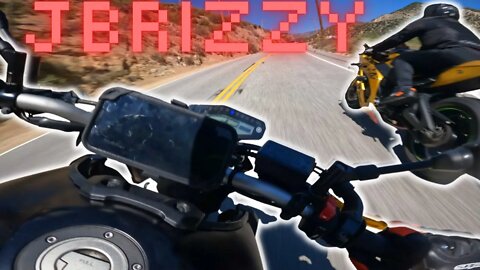 @JBRIZZY Rides my Golden Ninja zx10 RR Yamaha MT09 Chase EP.170