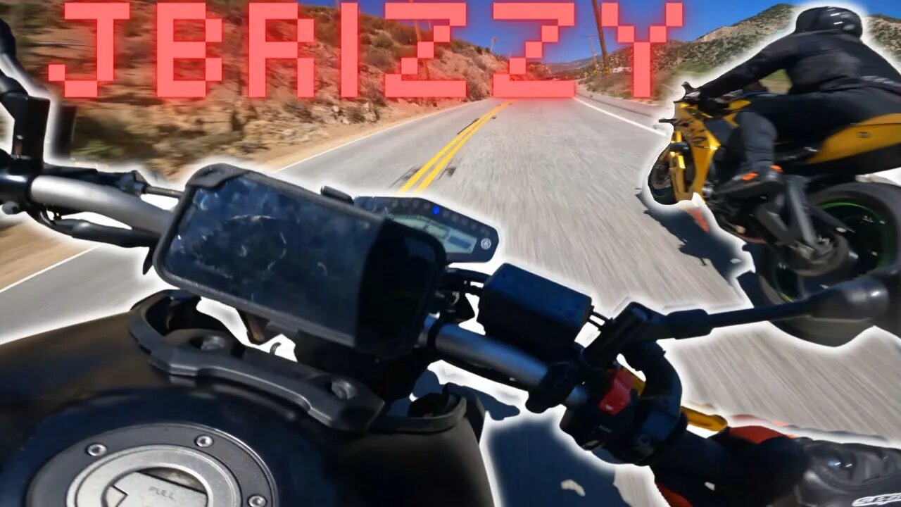 @JBRIZZY Rides my Golden Ninja zx10 RR Yamaha MT09 Chase EP.170