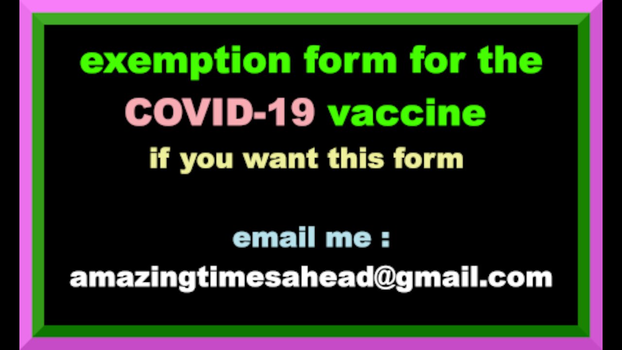 exemption form for the COVID-19 vaccine