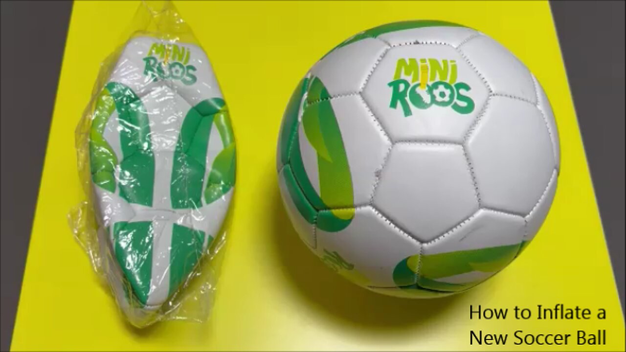How to Inflate a New Soccer Ball